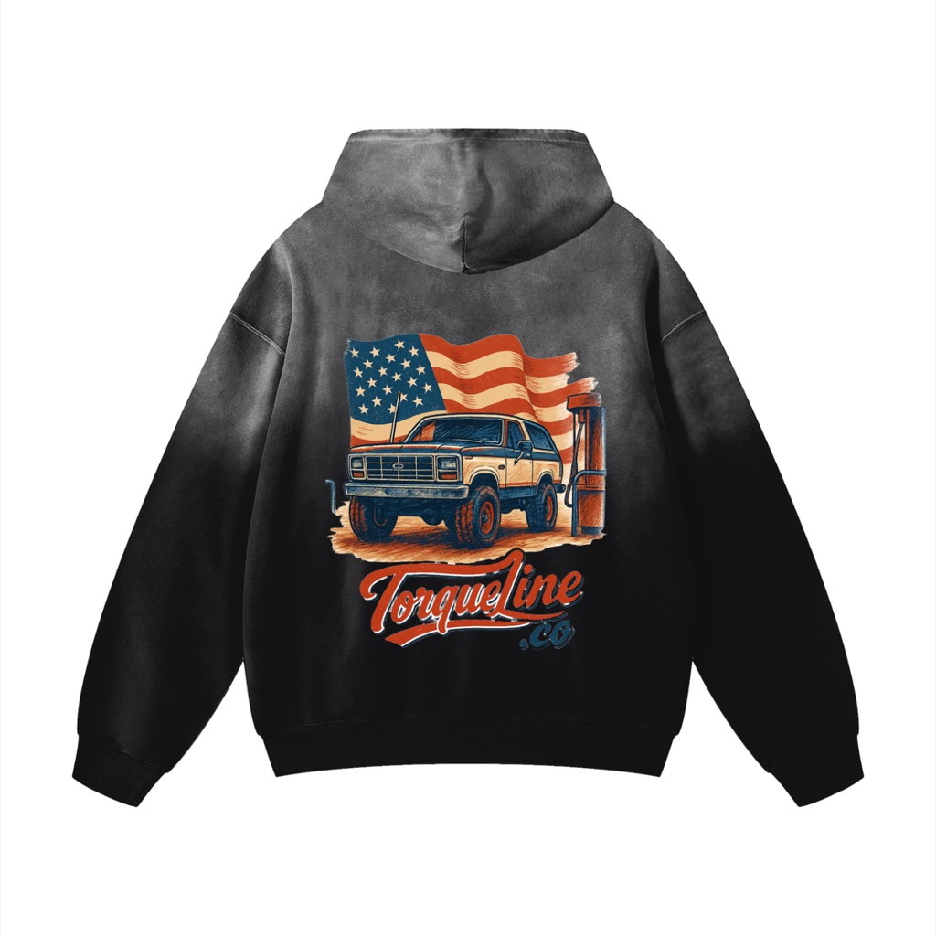 Oversized Classic American Torque Line Hoodie