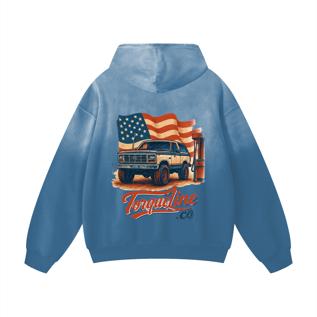 Oversized Classic American Torque Line Hoodie